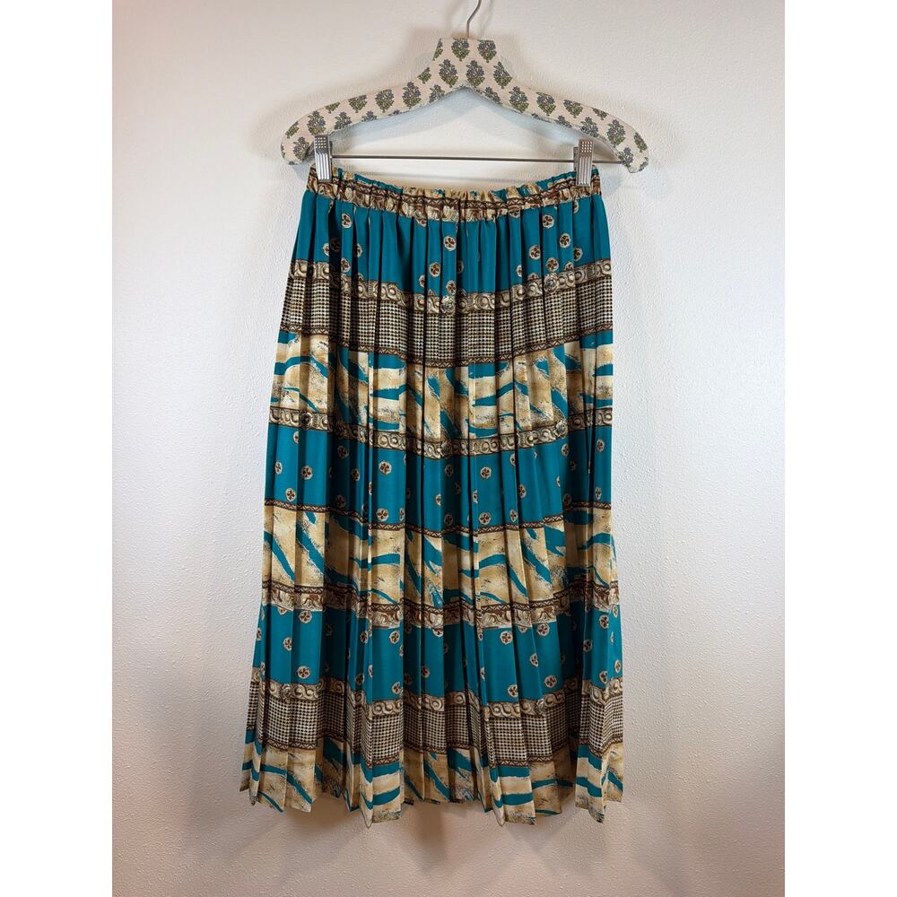 This regal brand BalthazarVintage 90s baroque pleated midi skirt